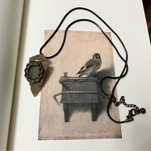 BRONZE ACCENTED ARROWHEAD NECKLACE